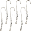 12Pcs Tibetan Style Alloy Bookmarks Findings with Hole PALLOY-SC0004-30-1