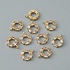 Brass Micro Pave Cubic Zirconia Pendants Round Ring Charm RJEW-TAC0016-17B-LG-2