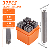 37Pcs Steel Seal Stamps DIY-WH0061-004-2