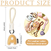 PU Leather Letter Pendant Decoration HJEW-YWC0002-001A-3