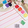 12Pcs 12 Colors Polyester Chenille Yarn Roll OCOR-SP0001-36-4