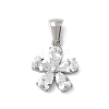 316 Surgical Stainless Steel Rhinestone Pendants STAS-P412-09P-1