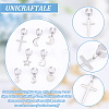 8 Pairs 8 Styles 304 Stainless Steel Charms Cuff Earrings EJEW-UN00006-5