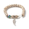 Round Bodhi Beads Stretch Bracelets Sets BJEW-JB07346-5
