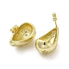 Brass with Cubic Zirconia Stud Earrings EJEW-G381-02G-2