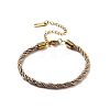 Twisted Nylon Cord Bracelets for Women BJEW-V007-01G-03-2
