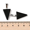 Natural Obsidian Pendants G-B127-04P-06-4