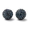 Half Drilled Czech Crystal Rhinestone Pave Disco Ball Beads RB-A059-H10mm-PP9-207-1