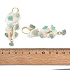 Natural Amazonite & Natural Shell Dangle Earrings for Women EJEW-JE07385-5