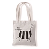 Cute Cat Printed Canvas Women's Tote Bags PW-WGD6880-11-1