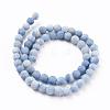 Dyed & Heated Natural Blue Aventurine Round Bead Strands G-M248-6mm-01B-2