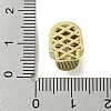 Brass Micro Pave Red Cubic Zirconia Beads ZIRC-P119-12G-3