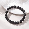 Natural Lava Rock Beads Bracelets BJEW-JB13066-4
