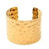 304 Stainless Steel Open Cuff Bangles for Women LS-BJEW-G711-01I-G-1