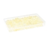 120Pcs 8 Styles Transparent Spray Paint Glass Beads GLAA-FS0002-28-6
