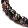 Handmade Dichroic Foil Glass Beads Strands DICH-U001-02J-3