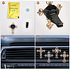 CHGCRAFT 4 Sets 4 Style Zinc Alloy Auto Car Air Vent Perfume Clip FIND-CA0008-09-5