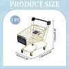 Iron Supermarket Trolley Display Decorations DJEW-WH0042-139G-2