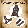 PU Leather Sword Holster Sword Back Sheath for Medieval Renaissance Cosplay Props AJEW-WH0248-583-3