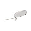 304 Stainless Steel Brooch Cabochon Settings STAS-E547-08H-P-3