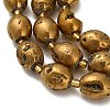 Electroplated Natural Druzy Geode Crystal Beads Strands G-F833-O01-01-5