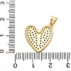Brass Micro Pave Cubic Zirconia Pendants KK-C087-19G-3