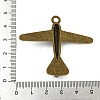 Tibetan Style Airplane Pendants TIBEP-EA10921YKG-AB-LF-3