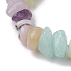 Natural Gemstone Chip Stretch Bracelets for Women BJEW-JB11019-02-3