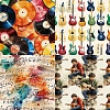 24Pcs 12 Styles Musical Theme Scrapbook Paper Pads PW-WG15BBD-01-2