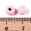 Spray Painted Round Natural Schima Wood Beads WOOD-A018-6mm-31-6