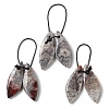 2Pcs Natural Mexican Agate Pendants G-B105-01G-1