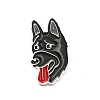 Dog Enamel Pin with Brass Butterfly Clutches LS-JEWB-A006-03H-1