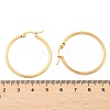 Ion Plating(IP) 304 Stainless Steel Hoop Earrings EJEW-N0016-11G-E-3