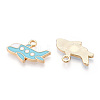 Alloy Enamel Pendants PALLOY-S133-010A-2