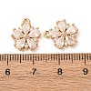 Brass Micro Pave Cubic Zirconia Pendants ZIRC-L105-06G-C04-3