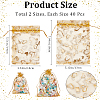 80Pcs 2 Styles Heart Printed Organza Bags OP-BBC0001-04B-2