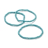 Synthetic Turquoise Beaded Stretch Bracelets BJEW-A117-A-18-1