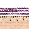 Heated Natural Sugilite Beads Strands G-B193-B01-3mm-5
