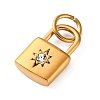 304 Stainless Steel Rhinestone Pendants RB-CBA324D-01G-07-2