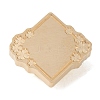 Geometric Leaf Frame Brass Stamp Heads AJEW-H149-03G-02-2