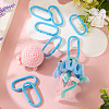 10Pcs Alloy Spring Gate Rings FIND-TA0009-25A-5