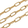 304 Stainless Steel Textured Paperclip Chains CHS-P029-01G-1