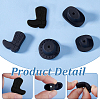 26Pcs 5 Styles Silicone Focal Beads SIL-AR0001-19-3