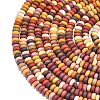 Natural Mookaite Beads Strands G-P575-A11-4x2mm-3
