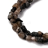 Natural Chiastolite Beads Strands G-I389-A26-4