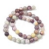 Natural Lepidolite/Purple Mica Stone Beads Strands G-F591-28-8mm-3