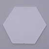 Acrylic Place Cards TACR-WH0001-20-2