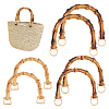   6Pcs 3 Style Plastic Imitation Bamboo U-Shaped Bag Handles FIND-PH0010-44-1