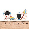 Space Astronauts Alloy Enamel Cabochons AL-CBA1A6F-07KCG-A-3