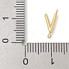 304 Stainless Steel Letter Connector Charms LS-STAS-M108-01G-22-3